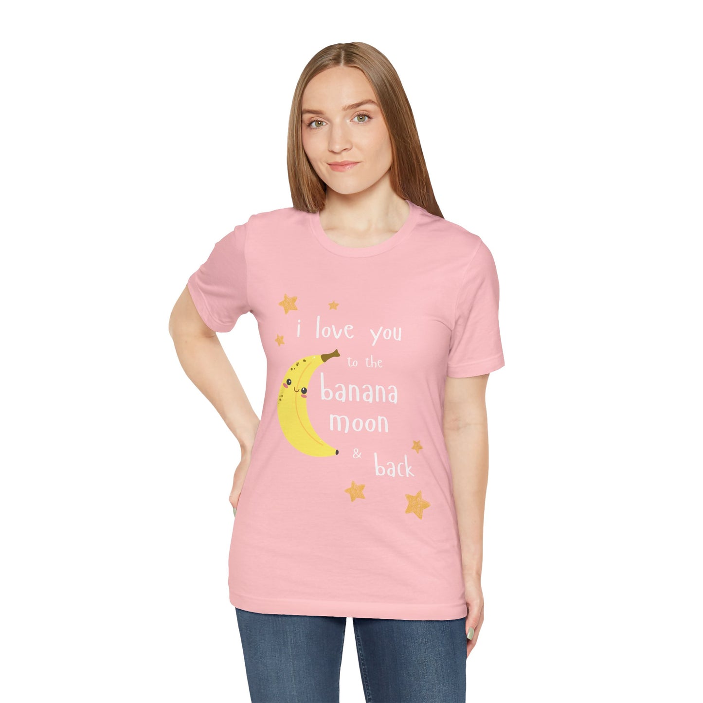"I Love You to the Banana Moon & Back" Adult T-Shirt (Premium Cotton)