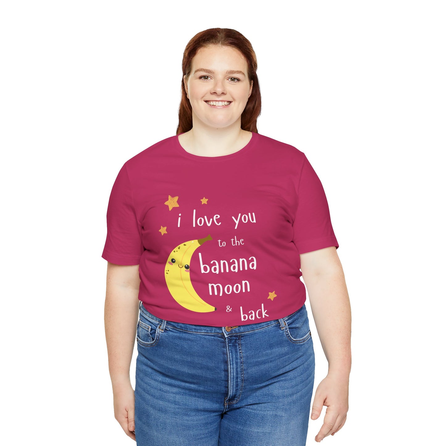 "I Love You to the Banana Moon & Back" Adult T-Shirt (Premium Cotton)