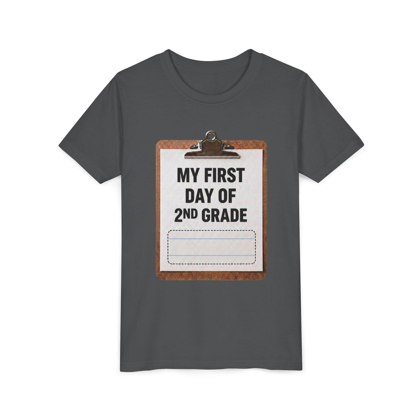 Interactive First Day of School Shirt - 2nd Grade | Autograph Clipboard Signature Keepsake Tee | Custom Kids Back to School Photo Prop Memory Clothes for Pre-K 3, Pre-K 4, Kindergarten, 1st, 2nd, 3rd...