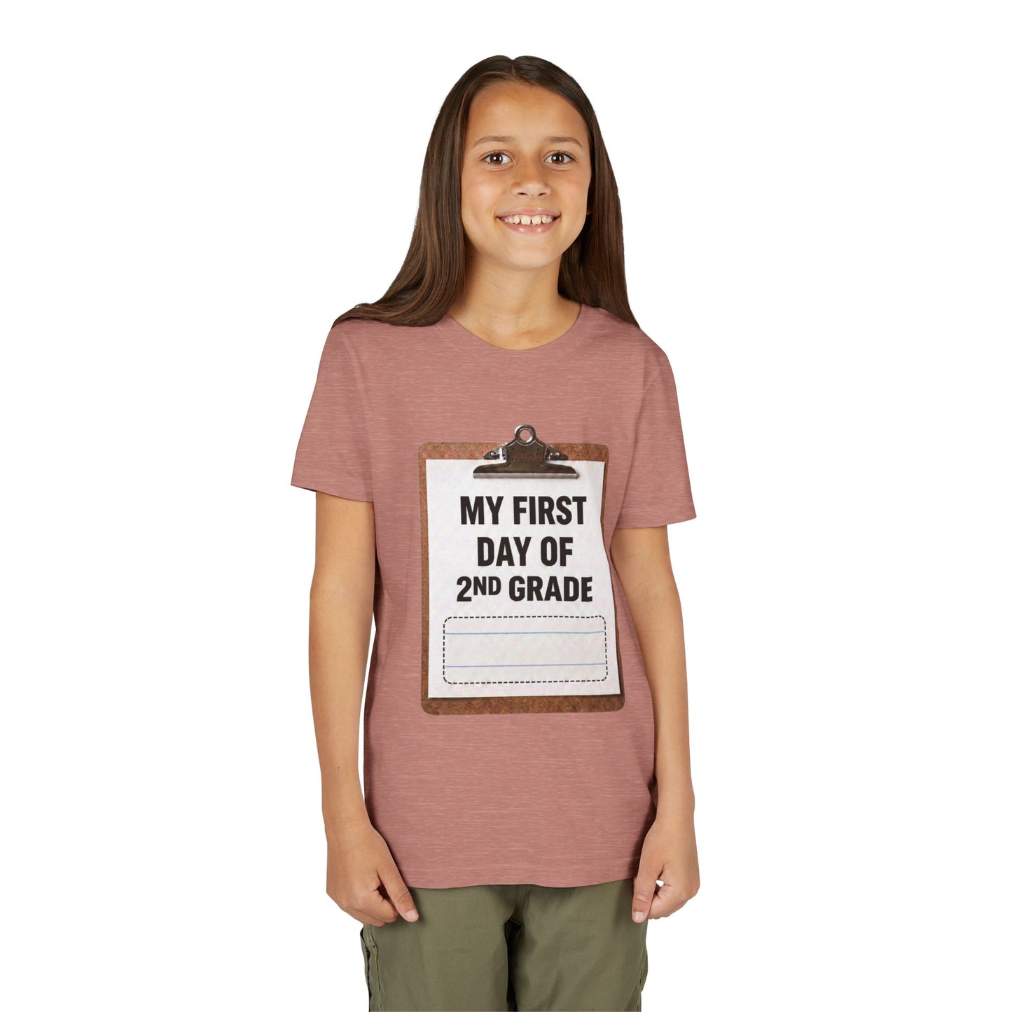 Interactive First Day of School Shirt - 2nd Grade | Autograph Clipboard Signature Keepsake Tee | Custom Kids Back to School Photo Prop Memory Clothes for Pre-K 3, Pre-K 4, Kindergarten, 1st, 2nd, 3rd...