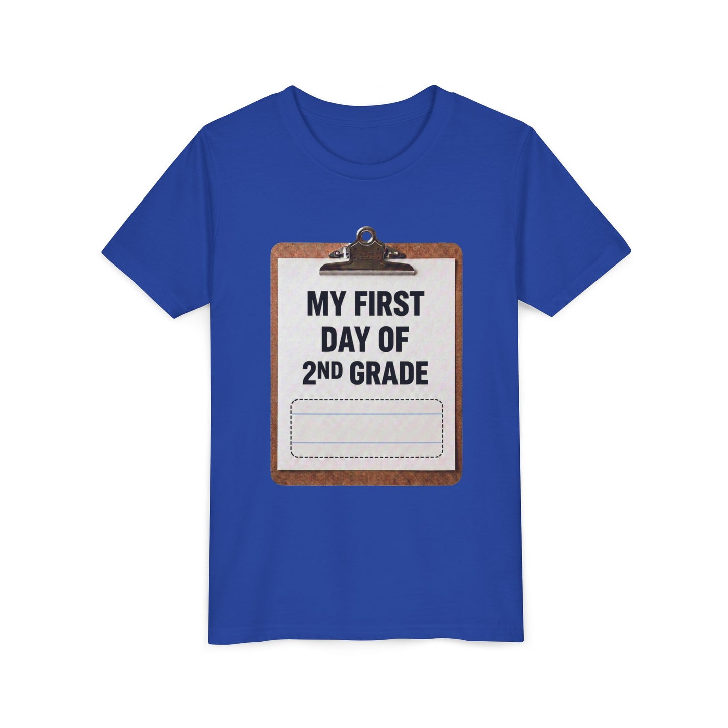 Interactive First Day of School Shirt - 2nd Grade | Autograph Clipboard Signature Keepsake Tee | Custom Kids Back to School Photo Prop Memory Clothes for Pre-K 3, Pre-K 4, Kindergarten, 1st, 2nd, 3rd...