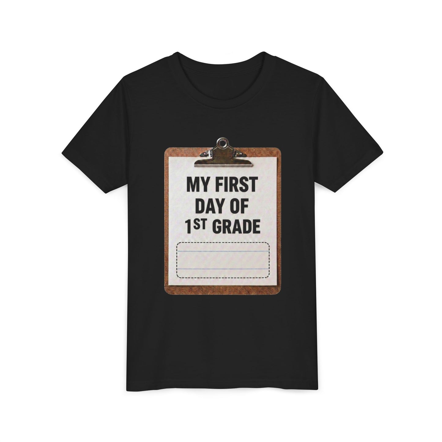 Interactive First Day of School Shirt - 1st Grade | Autograph Clipboard Signature Keepsake Tee | Custom Kids Back to School Photo Prop Memory Clothes for Pre-K 3, Pre-K 4, Kindergarten, 1st, 2nd, 3rd...