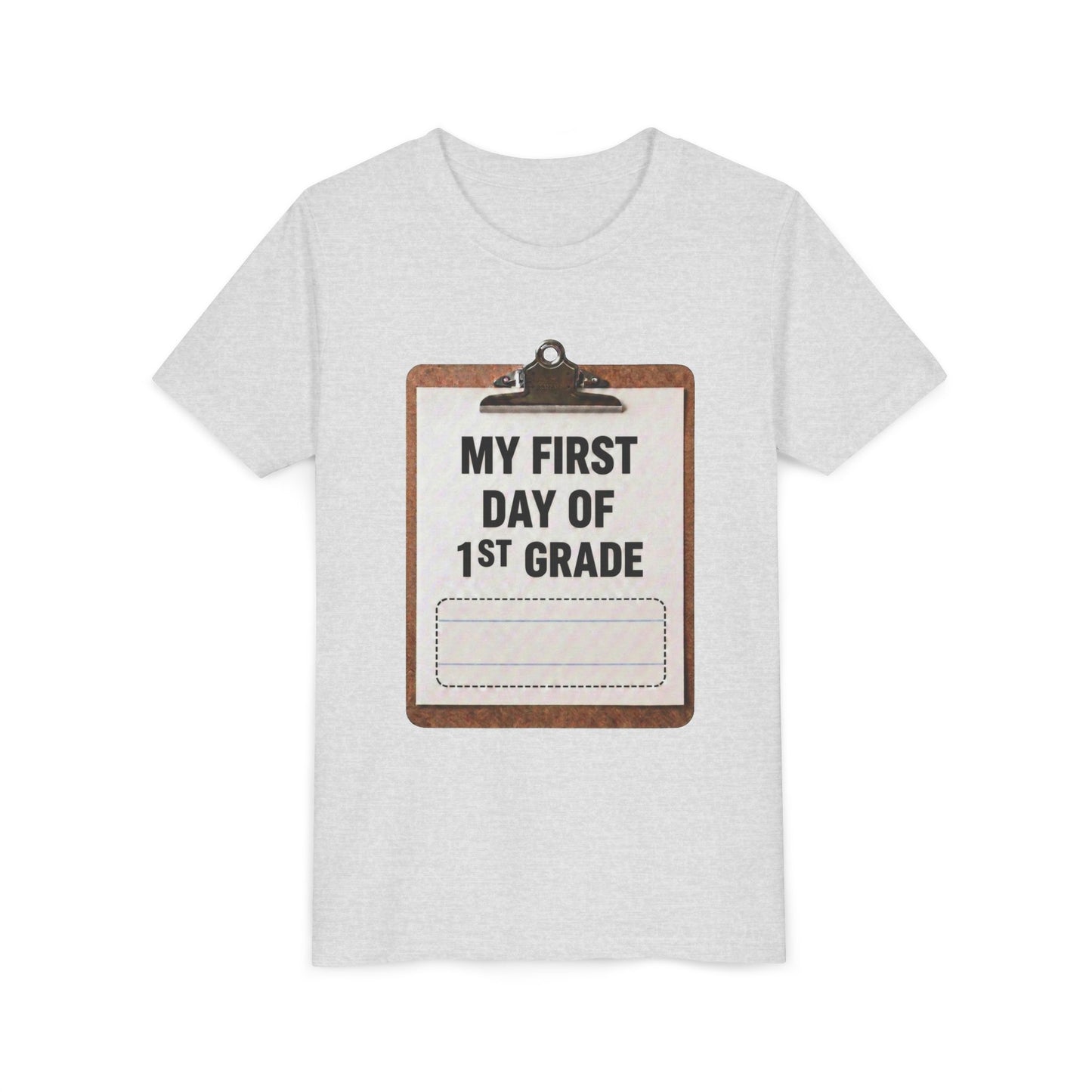 Interactive First Day of School Shirt - 1st Grade | Autograph Clipboard Signature Keepsake Tee | Custom Kids Back to School Photo Prop Memory Clothes for Pre-K 3, Pre-K 4, Kindergarten, 1st, 2nd, 3rd...