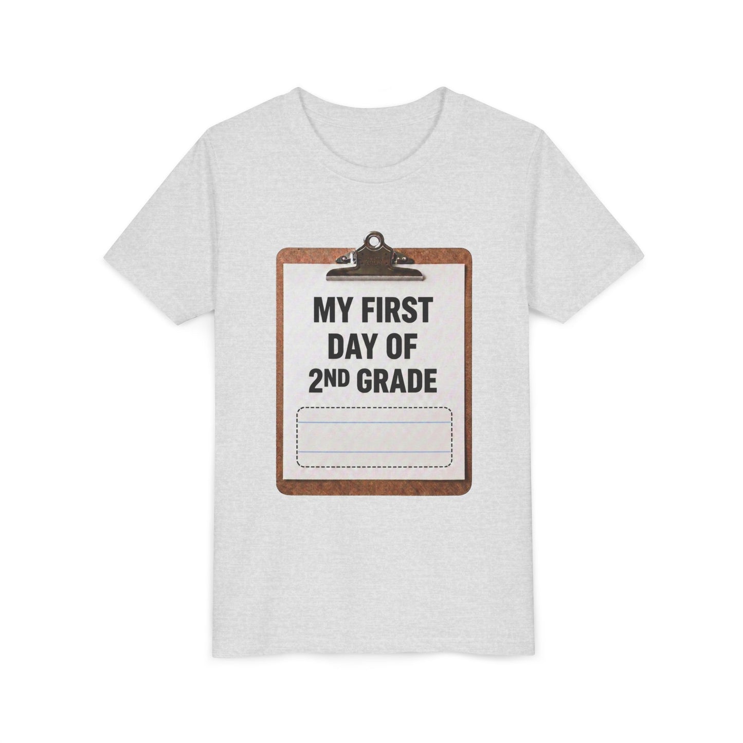 Interactive First Day of School Shirt - 2nd Grade | Autograph Clipboard Signature Keepsake Tee | Custom Kids Back to School Photo Prop Memory Clothes for Pre-K 3, Pre-K 4, Kindergarten, 1st, 2nd, 3rd...