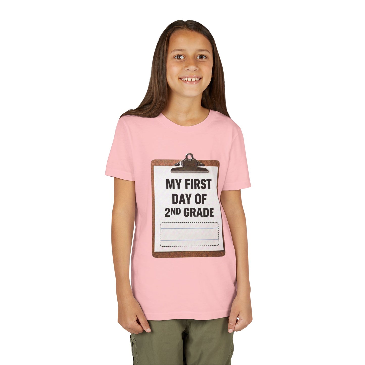 Interactive First Day of School Shirt - 2nd Grade | Autograph Clipboard Signature Keepsake Tee | Custom Kids Back to School Photo Prop Memory Clothes for Pre-K 3, Pre-K 4, Kindergarten, 1st, 2nd, 3rd...