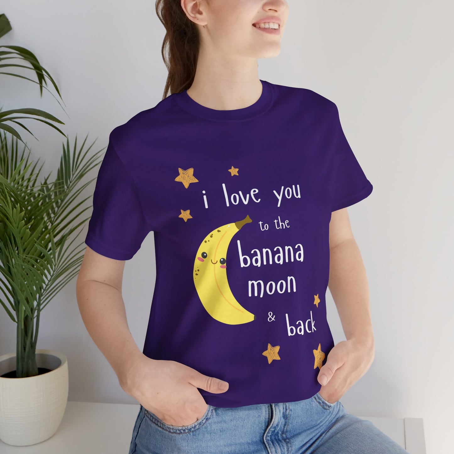 "I Love You to the Banana Moon & Back" Adult T-Shirt (Premium Cotton)