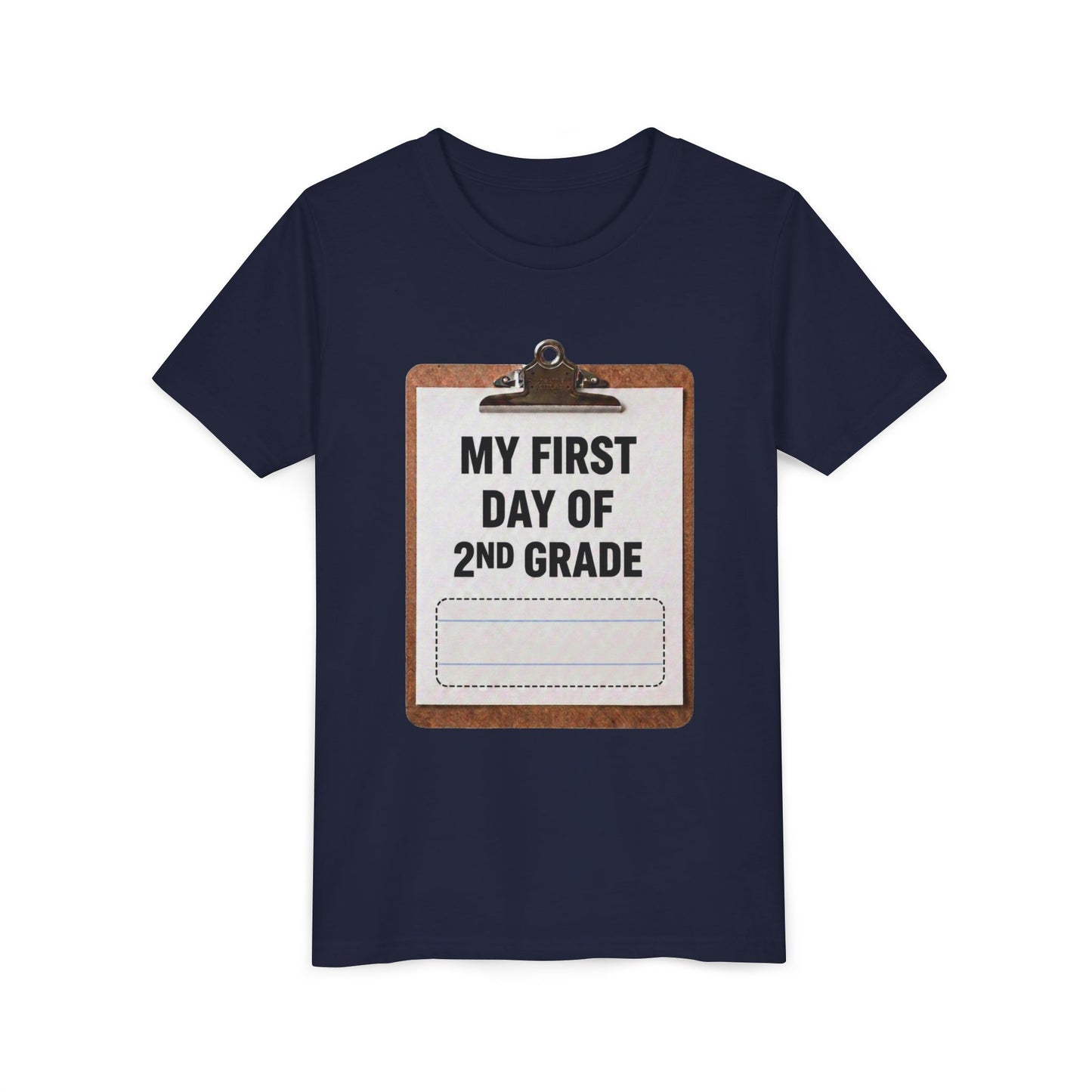 Interactive First Day of School Shirt - 2nd Grade | Autograph Clipboard Signature Keepsake Tee | Custom Kids Back to School Photo Prop Memory Clothes for Pre-K 3, Pre-K 4, Kindergarten, 1st, 2nd, 3rd...