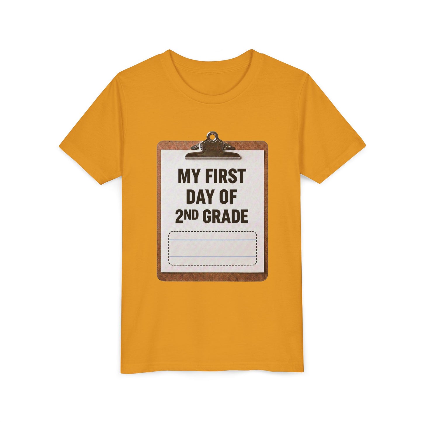 Interactive First Day of School Shirt - 2nd Grade | Autograph Clipboard Signature Keepsake Tee | Custom Kids Back to School Photo Prop Memory Clothes for Pre-K 3, Pre-K 4, Kindergarten, 1st, 2nd, 3rd...
