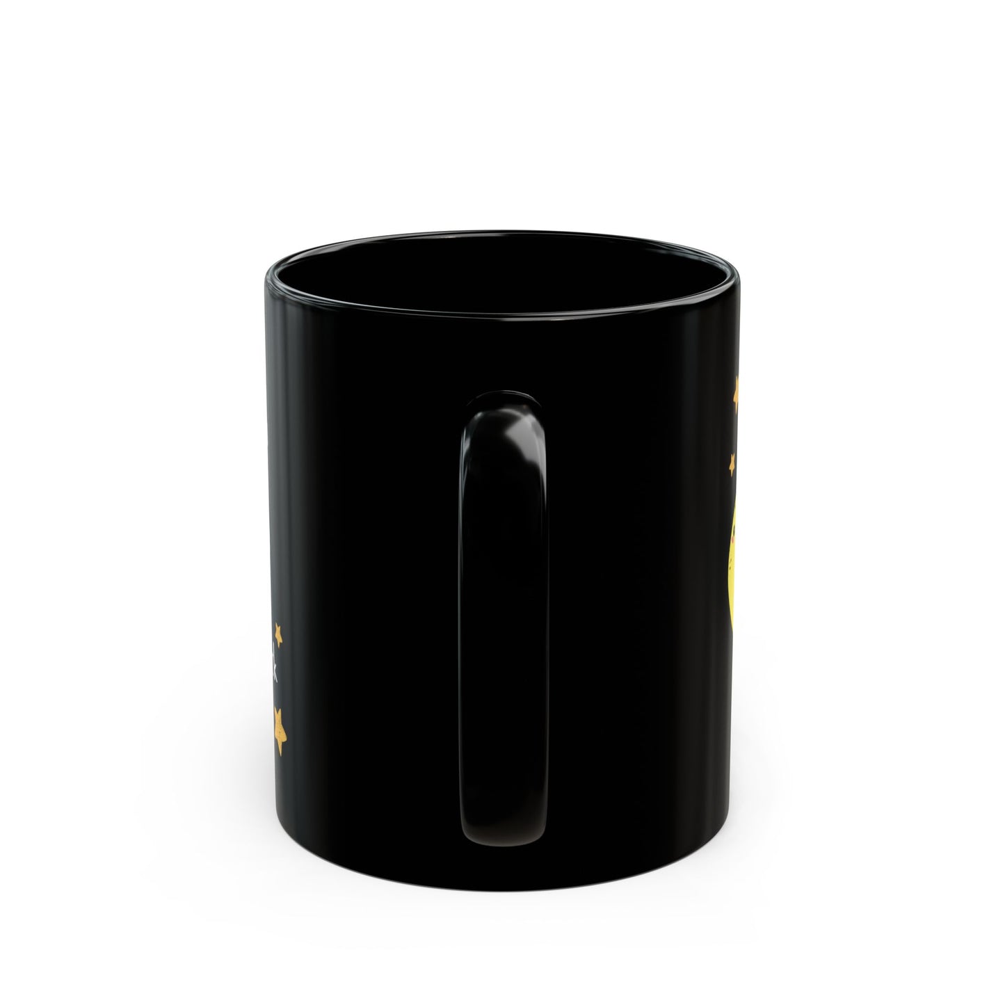 "I Love You to the Banana Moon & Back" Black Ceramic Coffee Cup