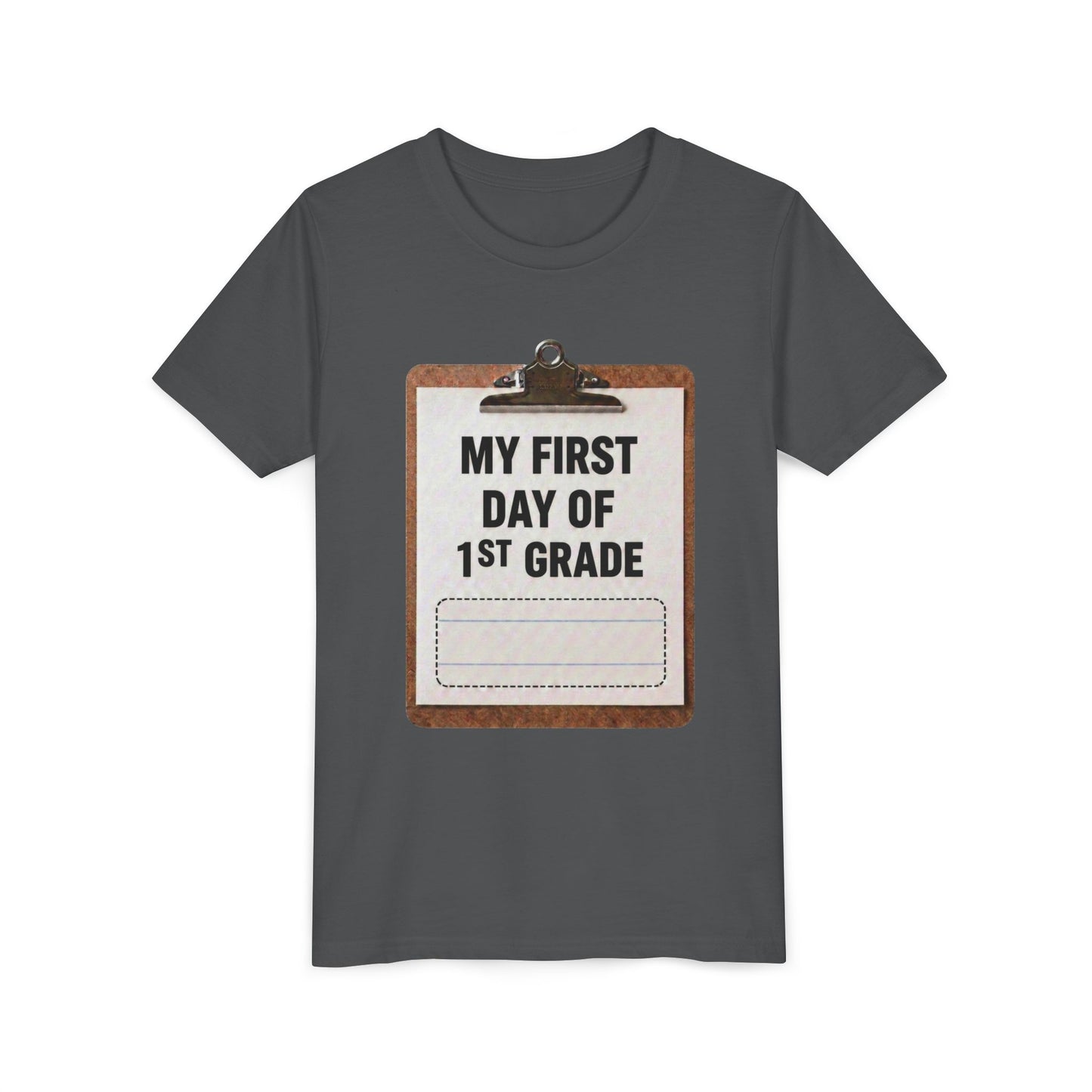Interactive First Day of School Shirt - 1st Grade | Autograph Clipboard Signature Keepsake Tee | Custom Kids Back to School Photo Prop Memory Clothes for Pre-K 3, Pre-K 4, Kindergarten, 1st, 2nd, 3rd...