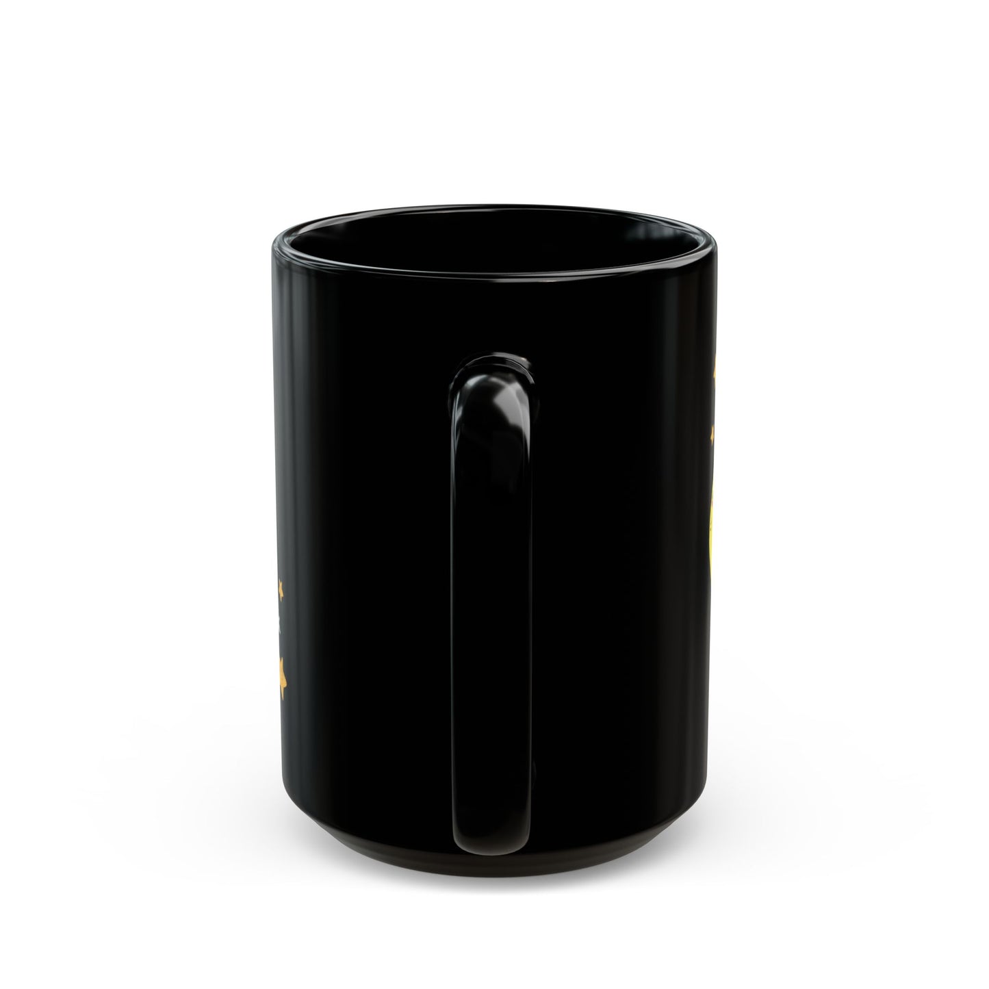 "I Love You to the Banana Moon & Back" Black Ceramic Coffee Cup