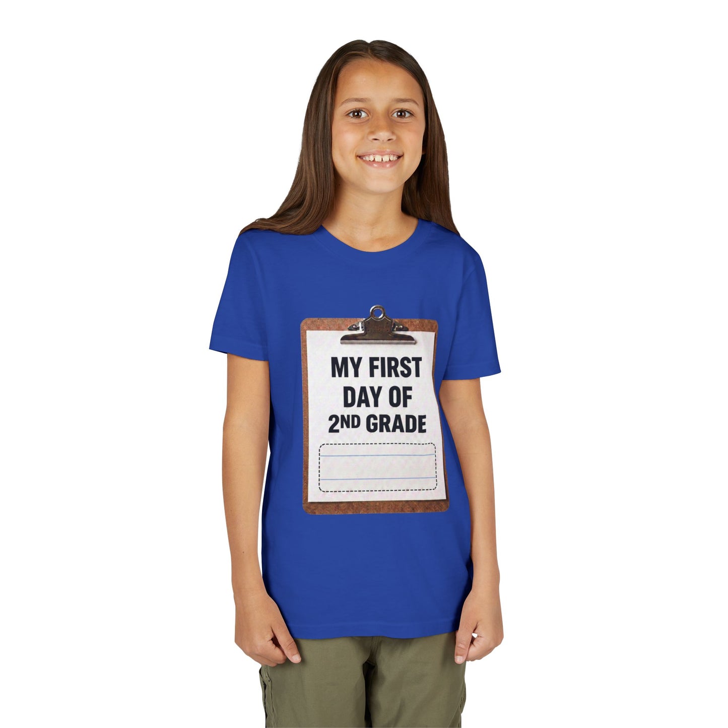 Interactive First Day of School Shirt - 2nd Grade | Autograph Clipboard Signature Keepsake Tee | Custom Kids Back to School Photo Prop Memory Clothes for Pre-K 3, Pre-K 4, Kindergarten, 1st, 2nd, 3rd...