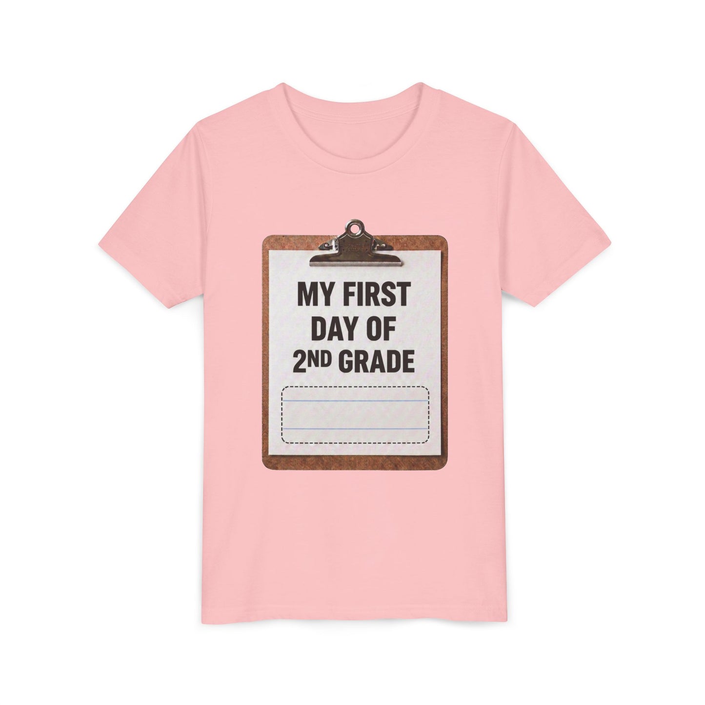 Interactive First Day of School Shirt - 2nd Grade | Autograph Clipboard Signature Keepsake Tee | Custom Kids Back to School Photo Prop Memory Clothes for Pre-K 3, Pre-K 4, Kindergarten, 1st, 2nd, 3rd...
